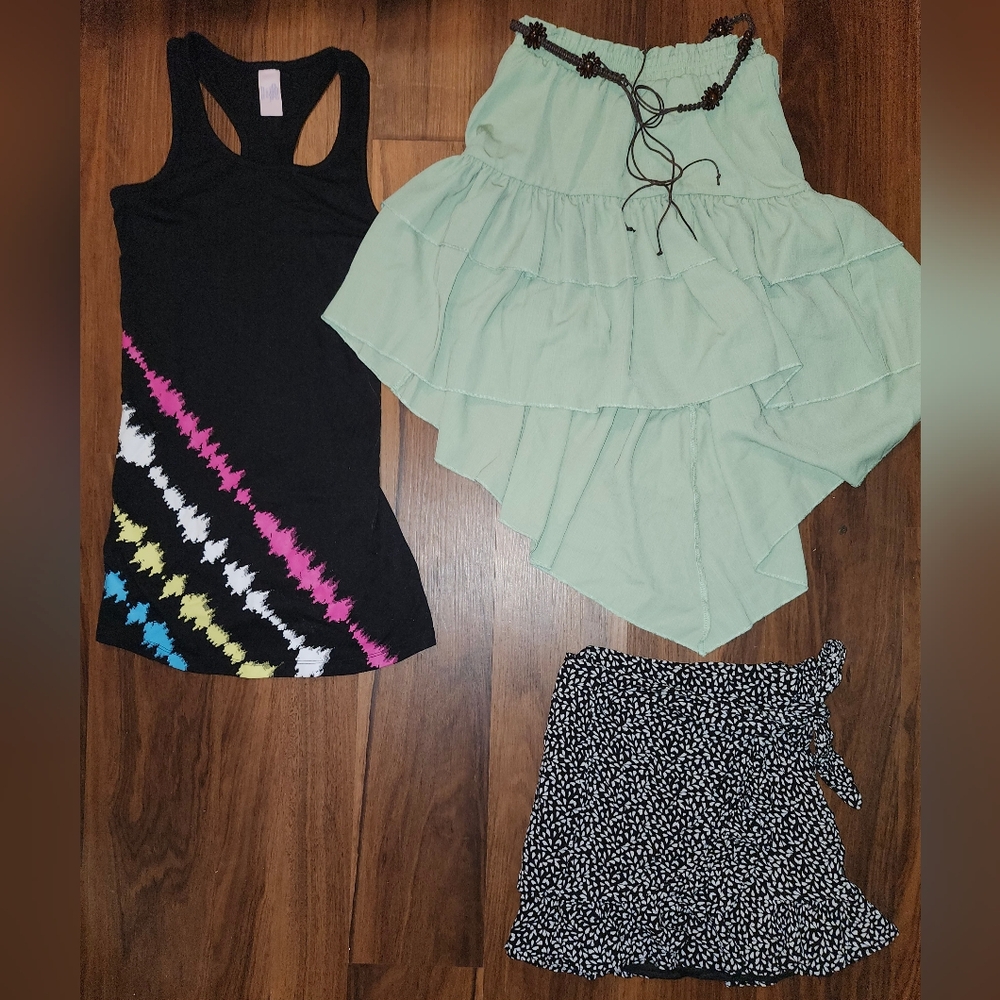 Adorable Lot of Girls 10/12 Skirts, Dressy Tops, & Dress